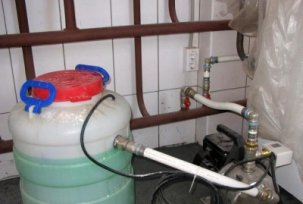 Bay and selection of antifreeze in the heating system