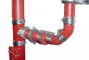 Features of installation of cast-iron socketless sewer pipes