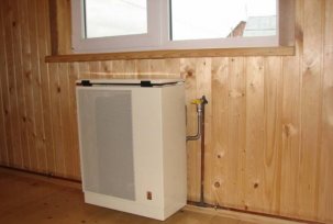 Gas convectors for heating a private house