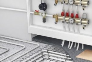 The use of components for creating water heat-insulated floors