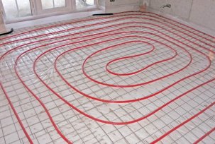 Using underfloor heating as primary heating