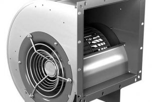 The principle of operation of a centrifugal fan