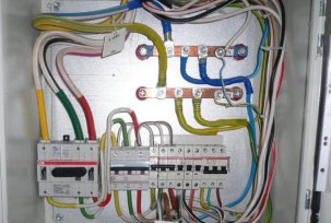 What letter and color denotes zero and phase in an electrician