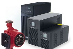 Uninterruptible power supply for heating pumps