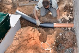 How to remove a sewer pipe from a house under the foundation