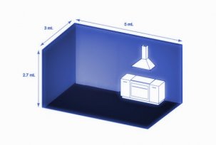 Calculation of kitchen hood performance