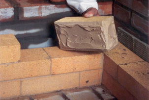 Preparation of a solution for laying a fireplace