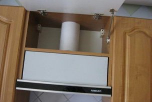 How to install a built-in hood in a cabinet: dimensions for installation