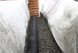 How to lay a drain pipe yourself