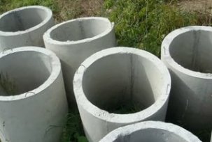 Sizes of concrete rings for sewer wells