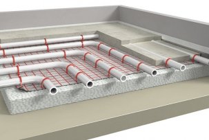 Methods and scheme for laying the cake under the warm floor