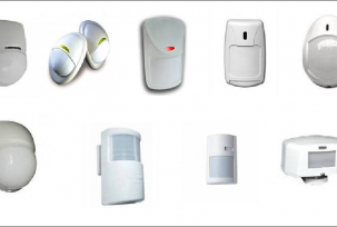 Alarm with motion sensor to protect the premises