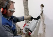 Do-it-yourself wall chasing for dust-free wiring