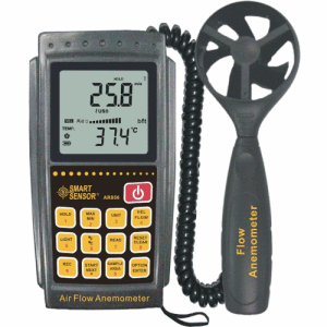 Anemometer sa používa na meranie teploty a rýchlosti vzduchu