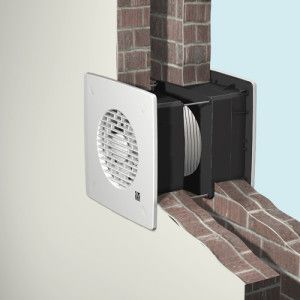 kanalløst ventilasjonssystem gjennom veggen