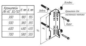 Radiator monteringsbraketter