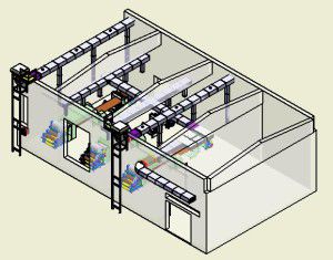 schéma de ventilation de l'atelier