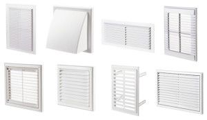 grilles en plastique de différents modèles